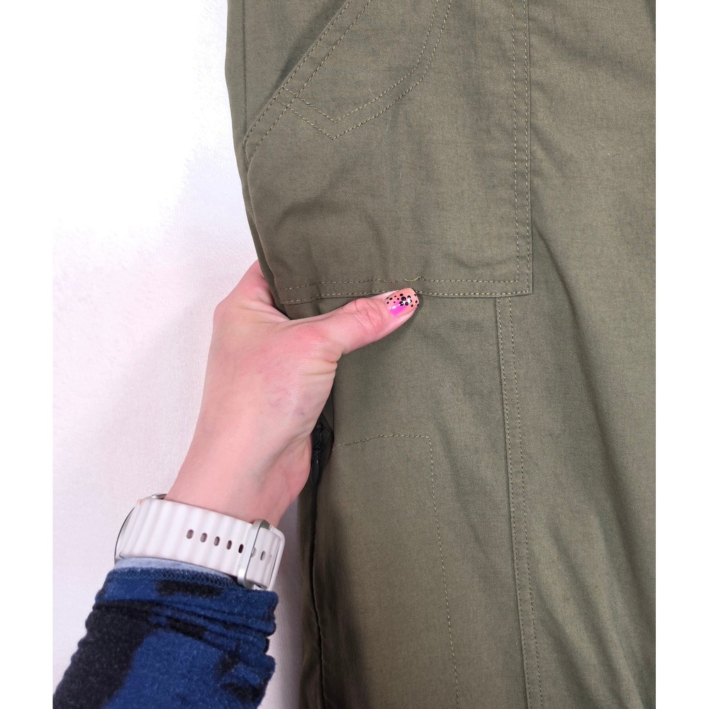 Prana Halle Convertible Pants Womens 8 Green Gorpcore Hiking Utility Athleisure - Picture 6 of 16